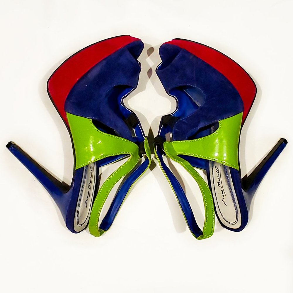Anne Michelle Mix Colorful Heels - Picture 5 of 9
